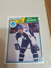 1983-84 O-Pee-Chee Hockey Borje Salming Card #341