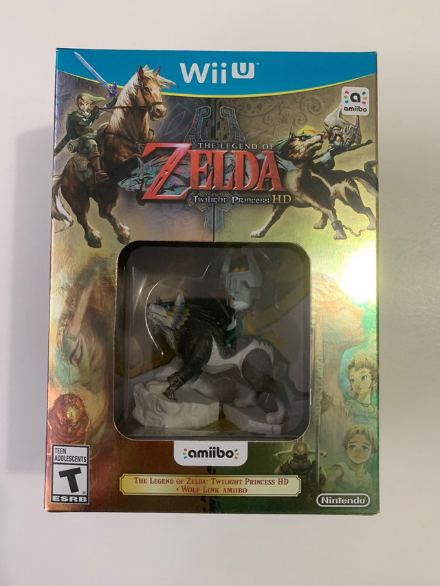 Legend of Zelda: Twilight Princess HD Wii U Wolf Amiibo Nintendo in Nintendo Wii in Mississauga / Peel Region