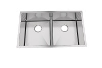 Hand crafted u/m lower divider double sink 32”x19”x10” for $349!