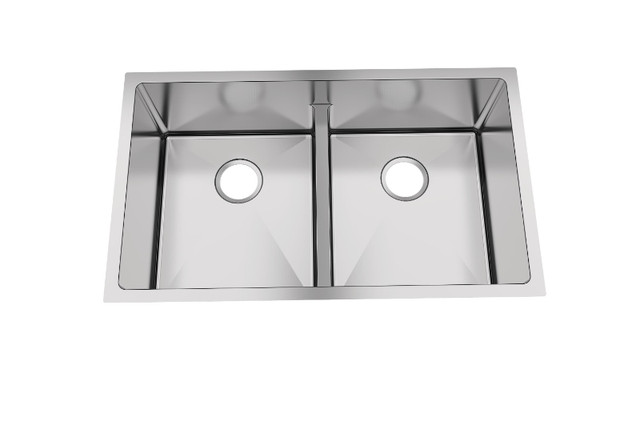 Hand crafted u/m lower divider double sink 32”x19”x10” for $399! in Plumbing, Sinks, Toilets & Showers in Mississauga / Peel Region