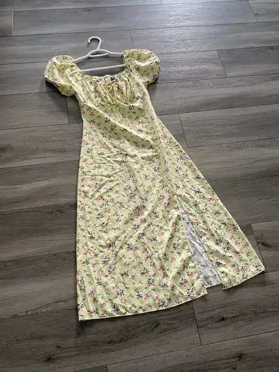 Yellow Floral Dress, View more