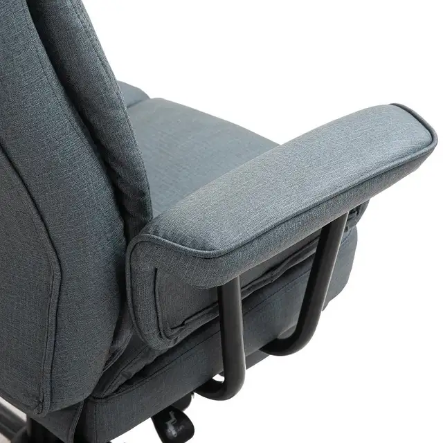 Swivel Reclining Office Chair with Ergonomic with Footrest, Grey in Chairs & Recliners in Markham / York Region - Image 10