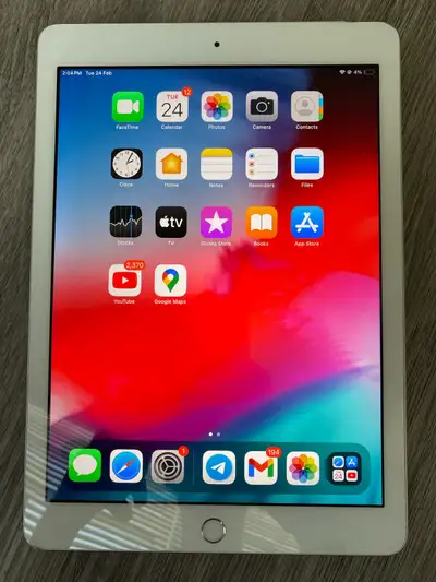 Selling an iPad (6th generation) with 32GB storage, Wi-Fi + Cellular model. The iPad is in good cond...