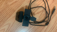 1080P Webcam with Microphone, Adjustable FOV, Zoom