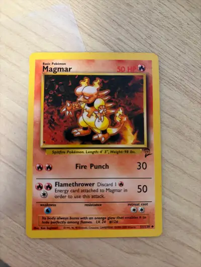 1995 Pokemon Magmar non-hologram card, View more