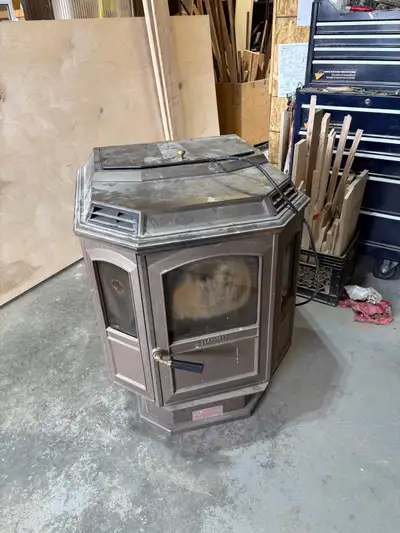 Pellet stove needs love but worked 2 seasons ago. I haven’t used it since. Was installed in the gara...
