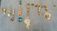 Assorted Vintage Lapel Pins of Saskatchewan Cities, Towns etc