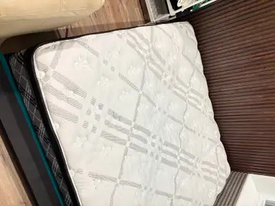 King size mattress with free bed frame, View more