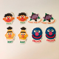 2000 Sesame Street Sandylion Stickers Henson Bert Grover Ernie