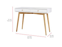 Desk console table with drawers