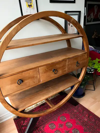 Circular Wooden Display Shelf, View more