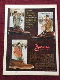 1968 Jarman Shoes for Men Original Ad