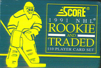 1991-92 SCORE ROOKIE & TRADED 110 card factory set … LIDSTROM RC