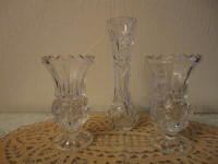 Ensemble de 3 Vases en cristal  PEENWHEEL