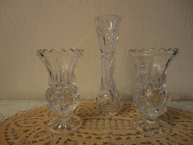 Ensemble de 3 Vases en cristal  PEENWHEEL dans Décoration intérieure et accessoires  à Longueuil/Rive Sud