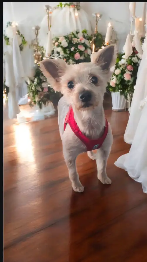 BLONDE YORKSHIRE TERRIER .. LOVELY 2 YEAR YOUNG FEMALE BLONDE YORKIE.. THIS LITTLE DARLINGS IS LOOKI...