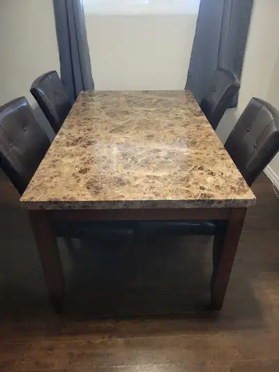 table and 4 chairs, View more