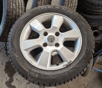 15" Aluminum Wheels with Studded Tires