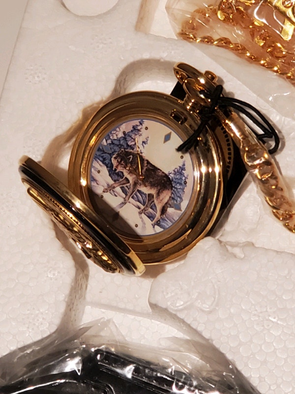 Franklin Mint Wolf Pocket Watch Jewellery & Watches Ottawa Kijiji