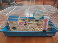 Cage à hamster + 20L de ripe