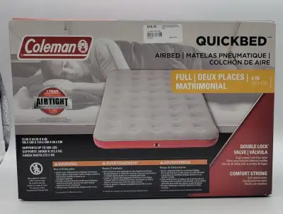 BNIB Coleman Quickbed Airbed 8" - Full - Air Mattress, View more