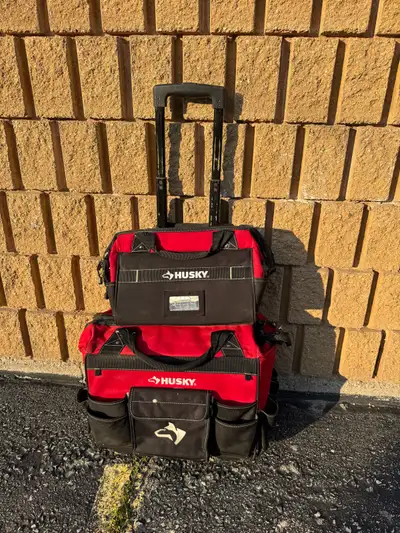 Husky 18-inch Rolling Tool Storage Tote + Small Tool Bag, View more