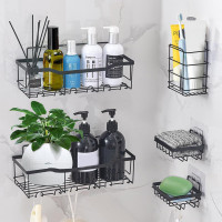 Bathroom Holder Shower Organizer Caddy 5-Pack Shelves Storage