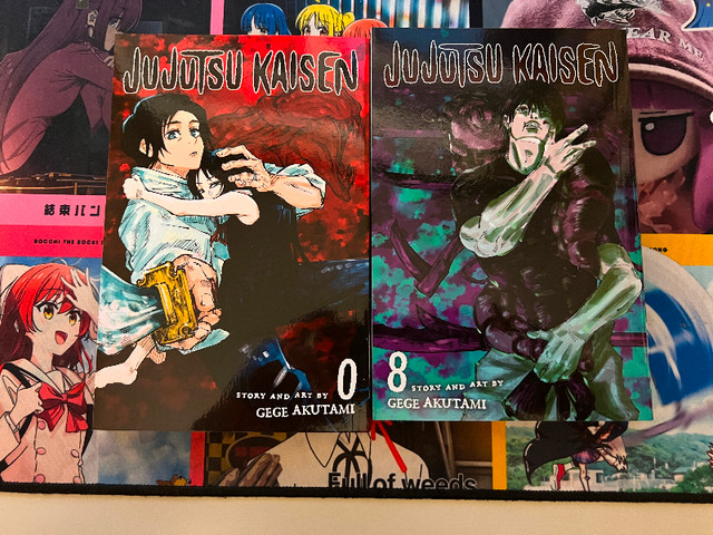 Jujutsu Kaisen Manga Vol. 0 & 8 in Comics & Graphic Novels in Markham / York Region