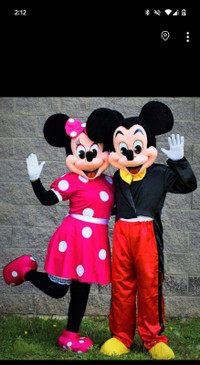 Mascot costume Mickey and Minnie