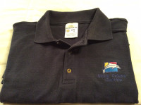 Navy GOLF  SHIRT -Heavy Duty Cotton XL -Excellent Cdn.