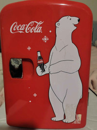 Coca Cola Polar bear mini fridge 