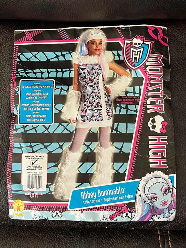Costume Abbey Bobinable / Monster High ( médium 8-10 ans) dans Costumes  à Longueuil/Rive Sud - Image 2