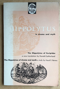 Hippolytus in Drama and Myth Paperback by Euripid, 1960