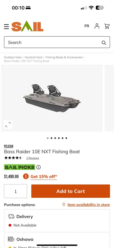 Fishing Boat Full Set Used for just one summer. Selling the full lake-fishing package due to upgrade...