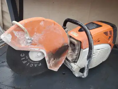 For sale a Stihl TS700 or TS800 Professional Construction Cement Saw Quick Cut Saw. It's hard to say...