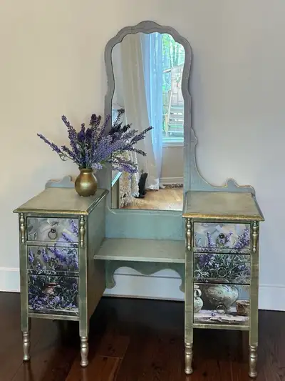 Vanity Makeup Table with Stool Dresser Drawers, View more