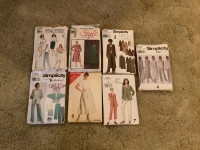 Sewing patterns (variety, 7 in total)