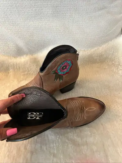 Divine Follie Cowboy Leather Boots, View more