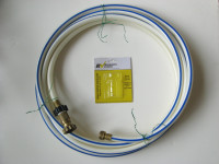 RV fresh-water hose, 1/2" x 25', with water-pressure regulator