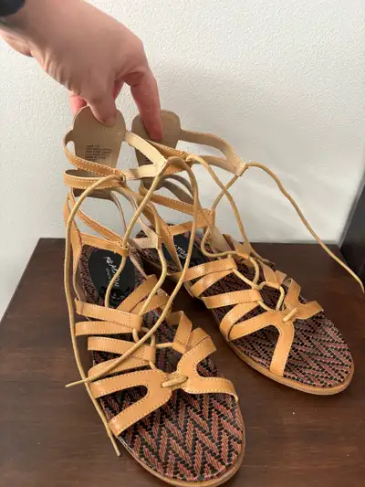 Brand New Women’s Size 11 Brown Gladiator Sandals, View more