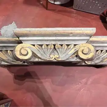 Antique Canadiana Wooden Shelf, étagère antique Canadien en bois, View more