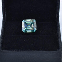 6.8 Ct Radiant Moissanite Fancy Blue