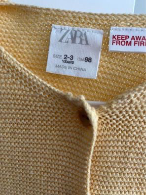 Zara toddler girl cardigan size 2-3 in Clothing - 2T in Ottawa - Image 2