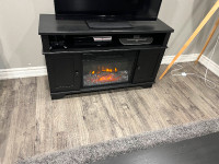 TV stand with electric fire place