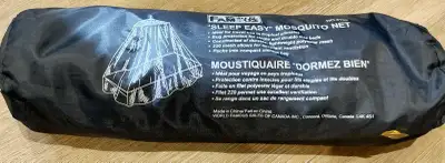 Hanging mosquito net, could be hung over a small tent to deter the mosquitos.