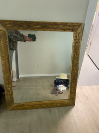 Wood mirror