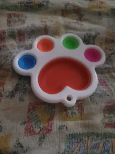 paw print simple dimple fidget pop it toy , View more
