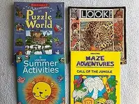 Books, Summer Activity, Puzzle World, Mazes, Four for $6