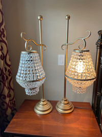 Lamps, pair. 