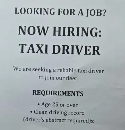 Driver Wanted - Male or Female, View more